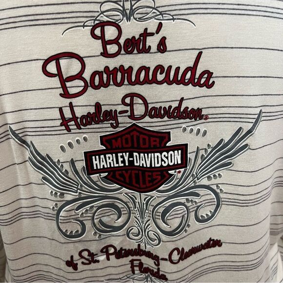 NWOT Harley Davidson Skull Front Plus Size Raglan Jersey -- 1X - Picture 9 of 12